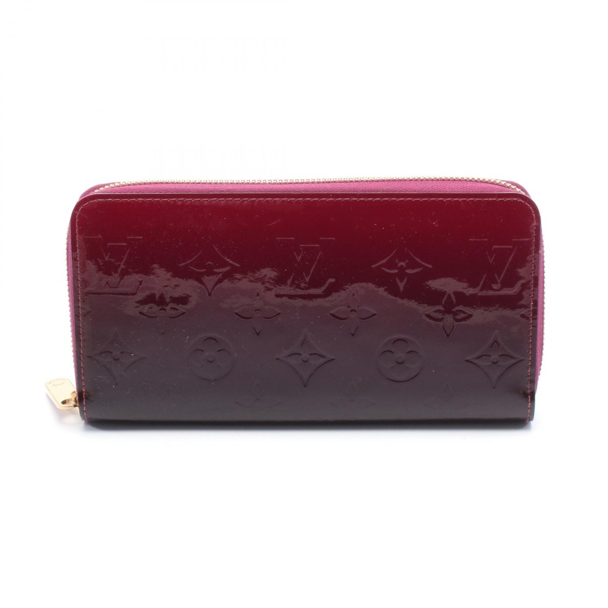 LOUIS VUITTON Zippy wallet Around long purse M90395 Vernis rouge