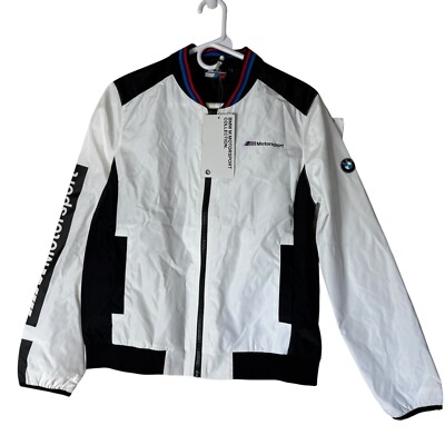 BMW M Motorsport Windbreaker in White - Size Men's XL (New with Tags)