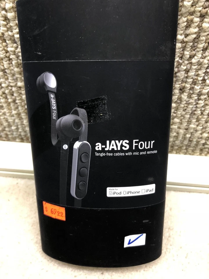 A-Jays Four Earphones with Microphone - Black - Imagem 4 de 4