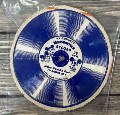 Vintage Cereal Box Cut Out Walt Disneys Mouseketeer Record Is Rather Be ...