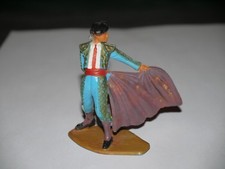 FIGURINE STARLUX CORRIDA TORÉADOR MULETA MAUVE EN ARRIÈRE PANTALON BLEU ( 2 )
