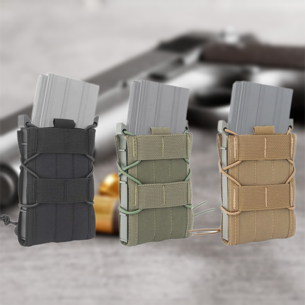 Tactical 5.56mm Magazine Pouch Rifle Mag Pouch Universal Adjustable Mag Holder-image
