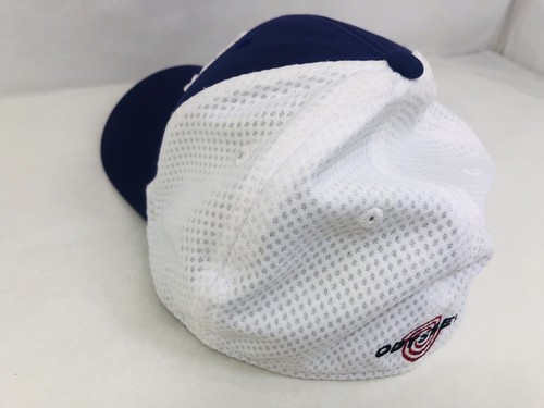 Purple Callaway Golf Hat White Size S/M Flex Fitted *SMALL STAIN UNDER BILL - Picture 8 of 13