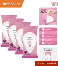 Feminine Wipes Sensitive pH Balanced Odor Removal 32 Count 4 Pack