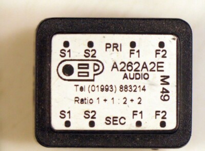 OEP, Oxford Electrical Products Ltd. A262A2E, Übertrager 150+150:600+600Ω, neu