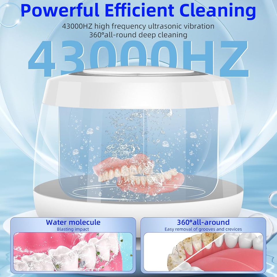 Ultrasonic UV Cleaner Retainer Cleaning Machine，200Ml Dental Cleaning