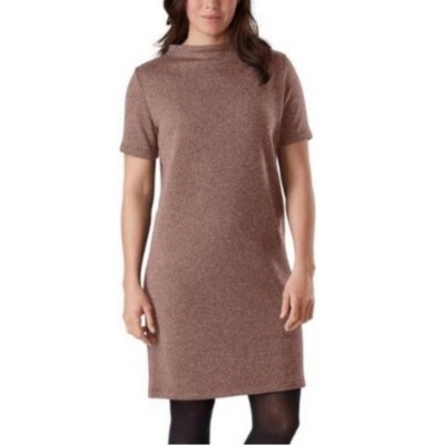 XS Arc'tyrex Knit Laina Sweater Dress in Light Brown | eBay