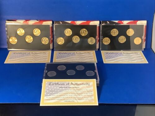 24K Gold Plated U.S. Presidential Collection Coin Collection Lot Of 8 Sets W/COA - Picture 9 of 13
