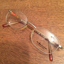 NOS Vintage POLO CLASSIC 90's 339 RALPH LAUREN GLASSES Silver Tone Frame 51