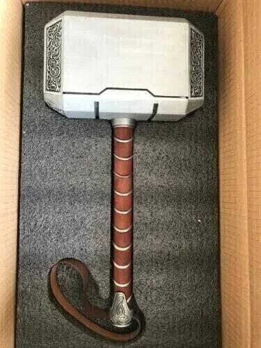 Vengadores 1:1 Thor Hammer Réplica Cosplay Mjolnir Prop Collector Halloween r... - Imagen 5 de 7