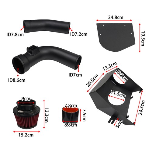 For 12-16 BMW F10 520i/528i 2.0L N20 Cold Air Intake System Kit Pipe Air-Filter - Picture 2 of 15