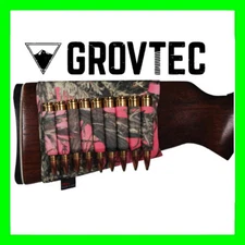 Rifle stock (Slip on) Ammo Holder 9 rounds TrueTimber Pink Camo by GROVTEC