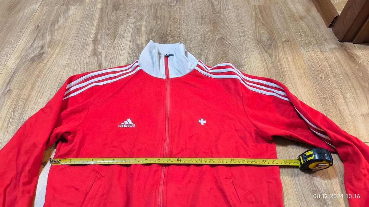 ⭐︎超レア‼︎ アディダス 2008 スペイン トラックジャケット ナイロン ユーロ Adidas Switzerland Euro 2008 Football Soccer Full zip Hoodie