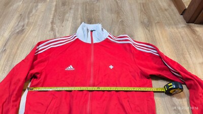 Adidas Switzerland Euro 2008 Football Soccer Full zip Hoodie