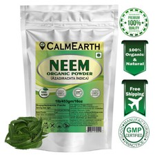 CalmEarth Neem Organic Herbal Powder 100 Pure Azadirachta indica