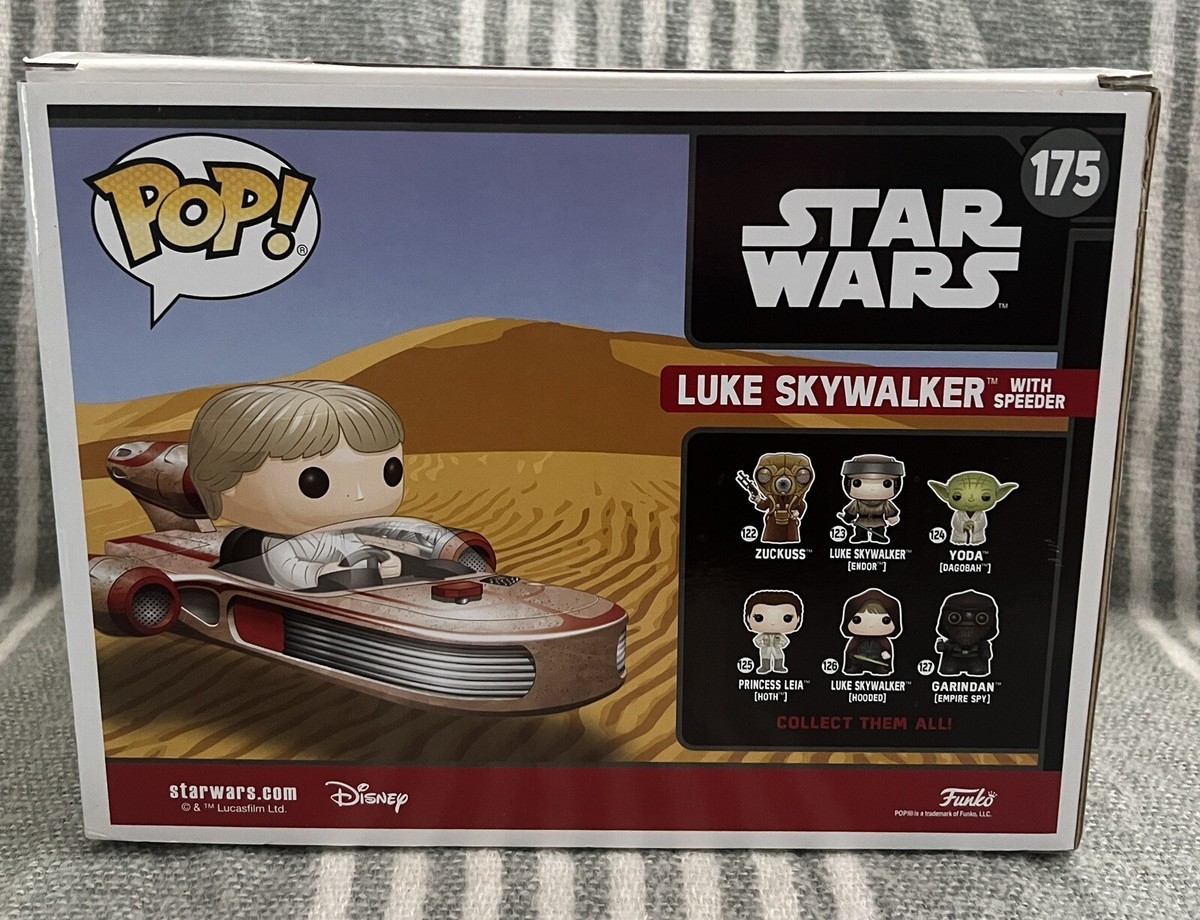 FUNKO Pop Star Wars Luke Skywalker with Speeder 175 Smuggler's
