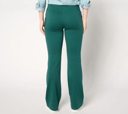 Isaac Mizrahi Live! Pantalones Essentials Pima Flex Bootcut-Negro-NUEVO-1X-A655454 - Imagen 2 de 2
