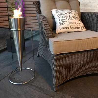 Antorcha de la pared Llamarada a tierra de jardín Gel Chimenea