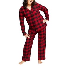Women's Buffalo Check Flannel Holiday Pajama Set by Wondershop 2121 
