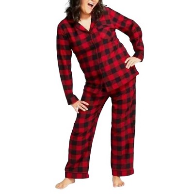 Women's Buffalo Check Flannel Holiday Pajama Set by Wondershop (2121)