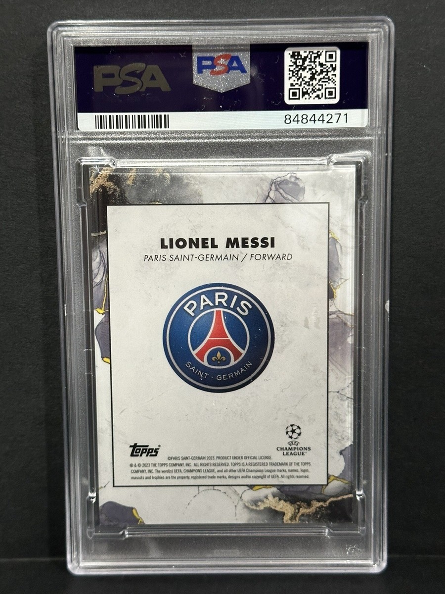 2022-23 TOPPS FINEST UCC Lionel Messi #30 - PSA 10 - Paris Saint