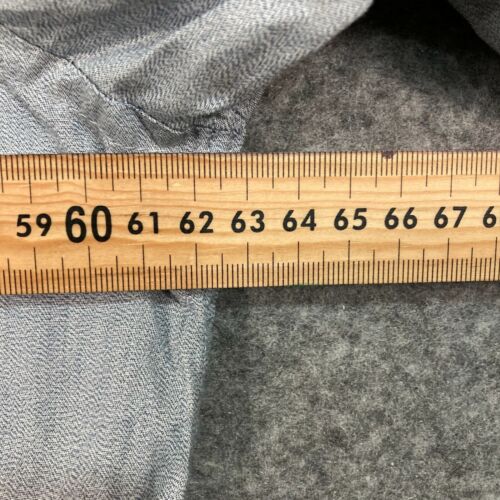 Asos Shirt Mens 2XL Grey Long Sleeve Collared Slim Cotton Button Up 9809 - Picture 6 of 12