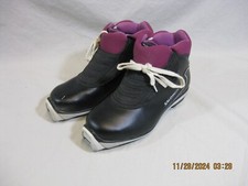 Salomon 4.1 Nordic Cross Country Ski Boots Black Purple SNS Profil Size EU36