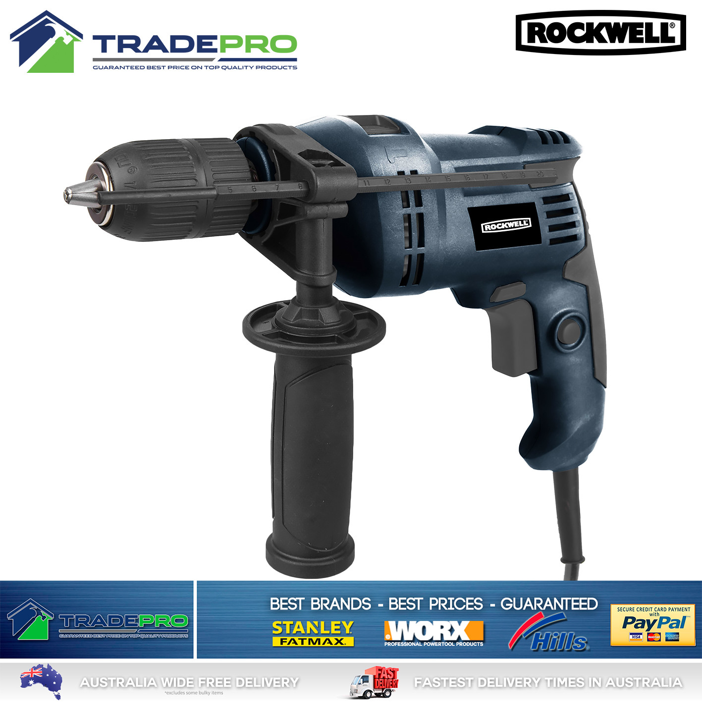 Electric Power Drill 600w Rockwell 