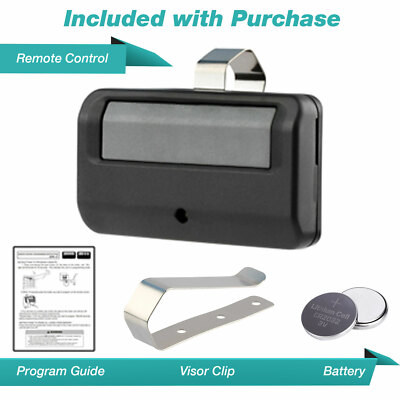 For Liftmaster 81LM Garage Gate Door Opener Visor Remote Green Learn Button