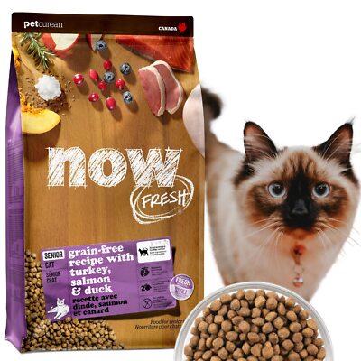 [Cat-Friendly Fresh Ingredients] Now Fresh Senior Weight Management Round_