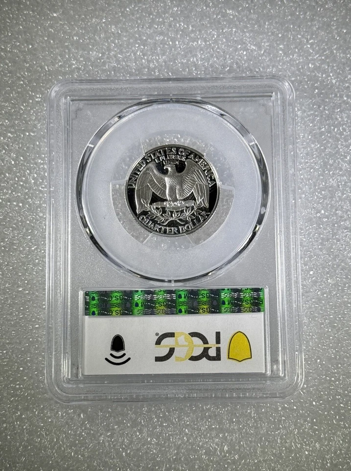 1995-S 25C Washington Quarter PCGS PR69DCAM 90% Silver - Image 2 of 2