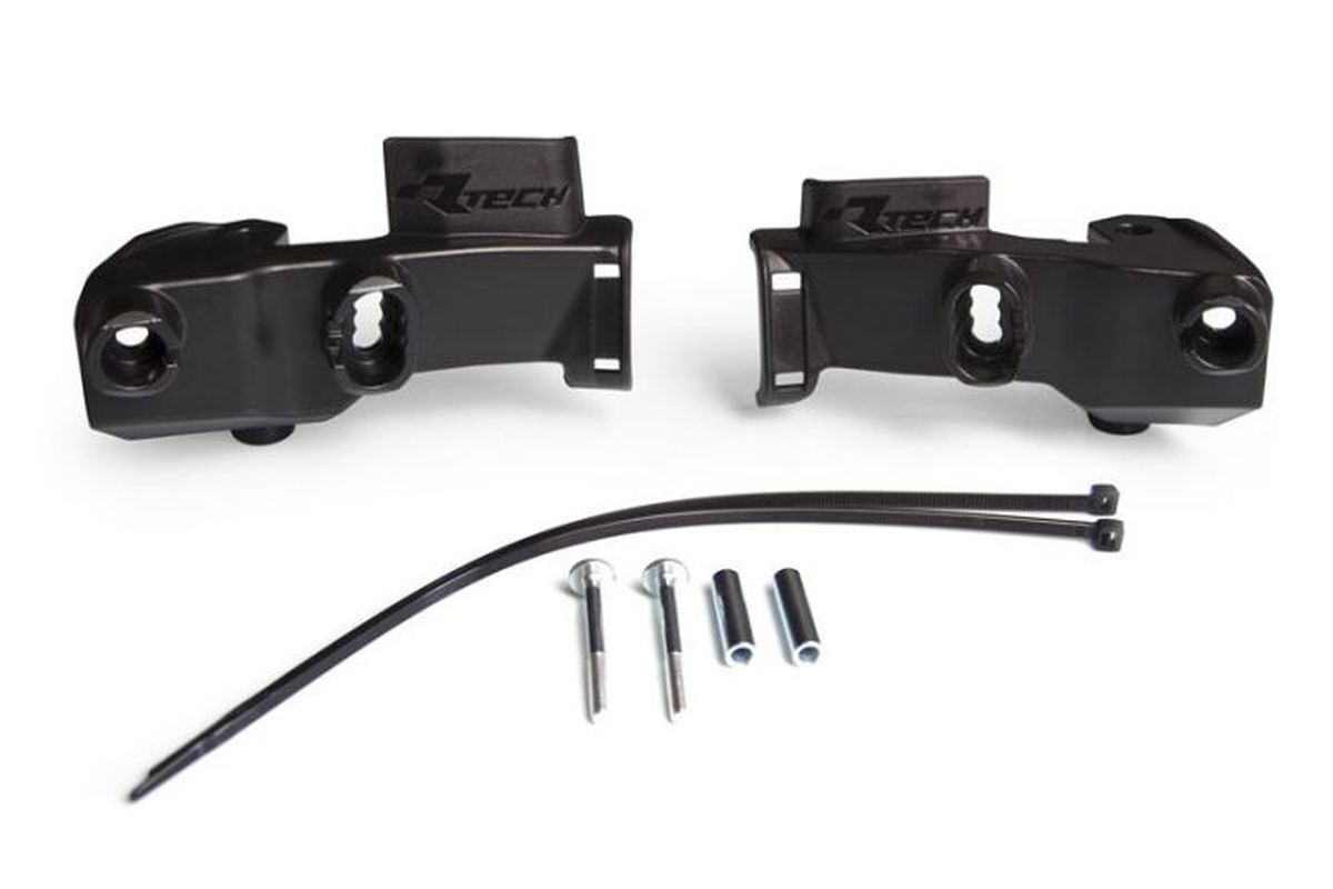 Kit montage guidon HP1 HP2 HP3 noir piece fixation guidon moto