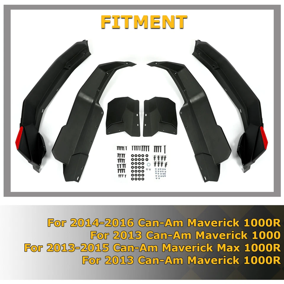 Guardabarros trasero + delantero para 2013-2016 CAN AM Maverick Max 1000/1000R #715001323 Foto 4 de 4