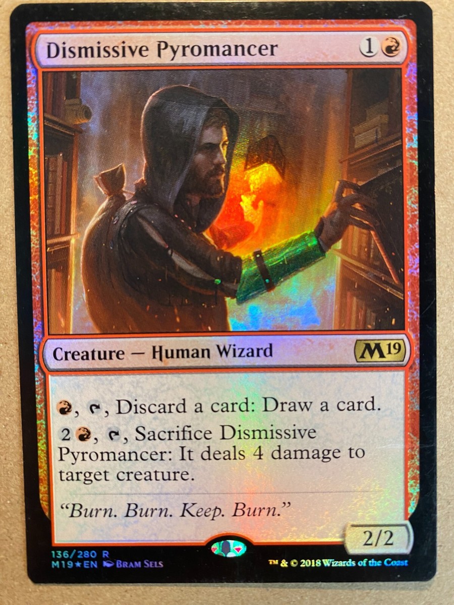 MTG 1x FOIL Dismissive Pyromancer Core Set 2019 M19 Magic the Gathering x1  LP | eBay