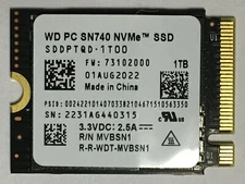 WD SN740 1TB M.2 2230 SSD NVMe PCIe For Steam Deck NVME Express PCIe 4.0×4