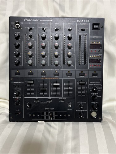 Vintage Pioneer DJM-500 Pro DJ Mixer • getestet • benötigt etwas Wartung siehe Beschreibung