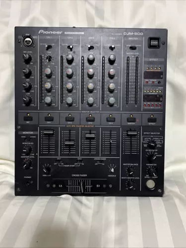Vintage Pioneer DJM-500 Pro DJ Mixer • Tested • Needs Some Maintainence See Desc