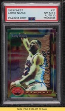 PSA/DNA 1993 Topps Finest Larry Nance #51 PSA/DNA Authentic Card & Auto READ 2k2