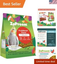FruitBlend Bird Food, Bird Feed Pellets for Cockatiels, Lovebirds, Quakers, S...