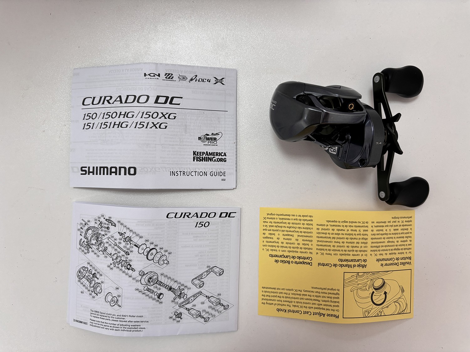 Shimano CURADO DC Left Hand Low Profile Reel CUDC151HG Fishi