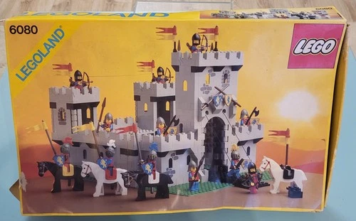 Lego Castle Knights 6080. Original box only. King's Castle. Damaged. 80s 90s Vintage