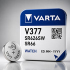 Pile Bouton SR626SW 377 Varta Oxyde Argent pour Montre 1,55V