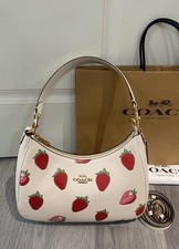 NEW COACH Teri Hobo Bag With Strawberry Print...