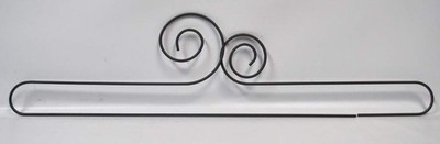 Classic Motifs 24 Inch Double Scroll Split Bottom Craft Holder Hanger