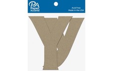 Chipboard Letter 4" Yy 2pc Natural