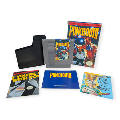 Punch-Out NES Nintendo Entertainment System, 1990 CIB Complete with Poster
