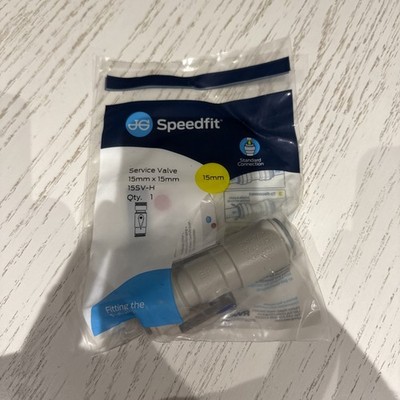  Neu JG John Guest SPEEDFIT Serviceventil 15 mm 