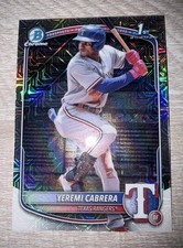 2025 Bowman - Chrome Prospects Yeremi Cabrera #BCP-146 Mojo Refractor (RC)