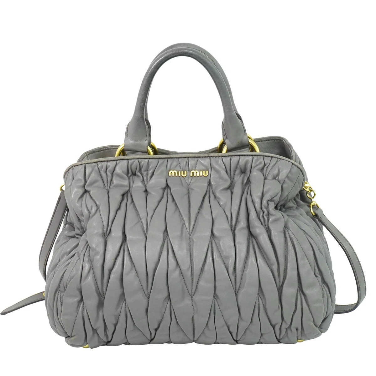 Gray Bags & Miu Miu Handbags for Women for sale | eBay