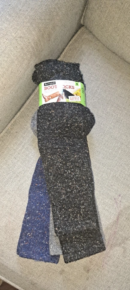 Damas Burlington Botas Calcetines Conjunto Talla 4-10 EE. UU. Hasta la Rodilla Durabilidad Leer Foto 4 de 4